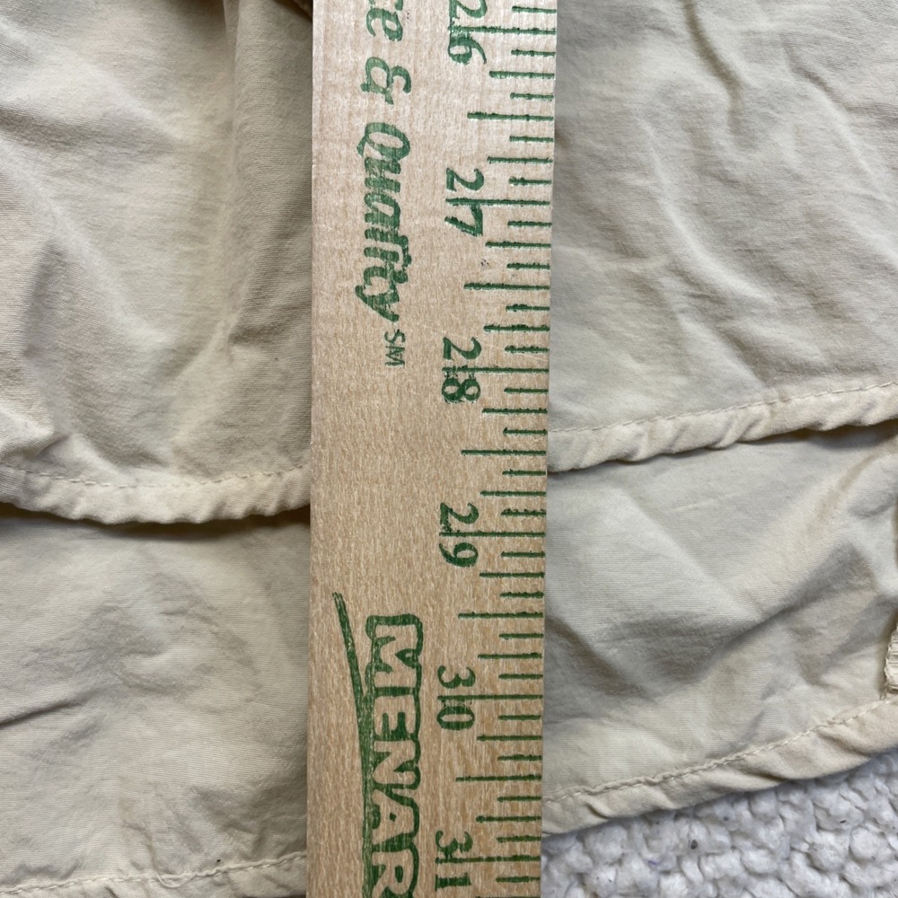Sportif Fishing Shirt Mens XL Tan Long Sleeve Nylon Ventilated Utility Outdoor - Picture 3 of 10